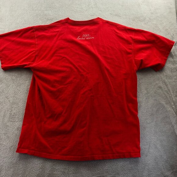 2 Coca-Cola T-Shirts Men's XL Lot oF Two Red Short Sleeve Logo Graphic Tee - Picture 9 of 16